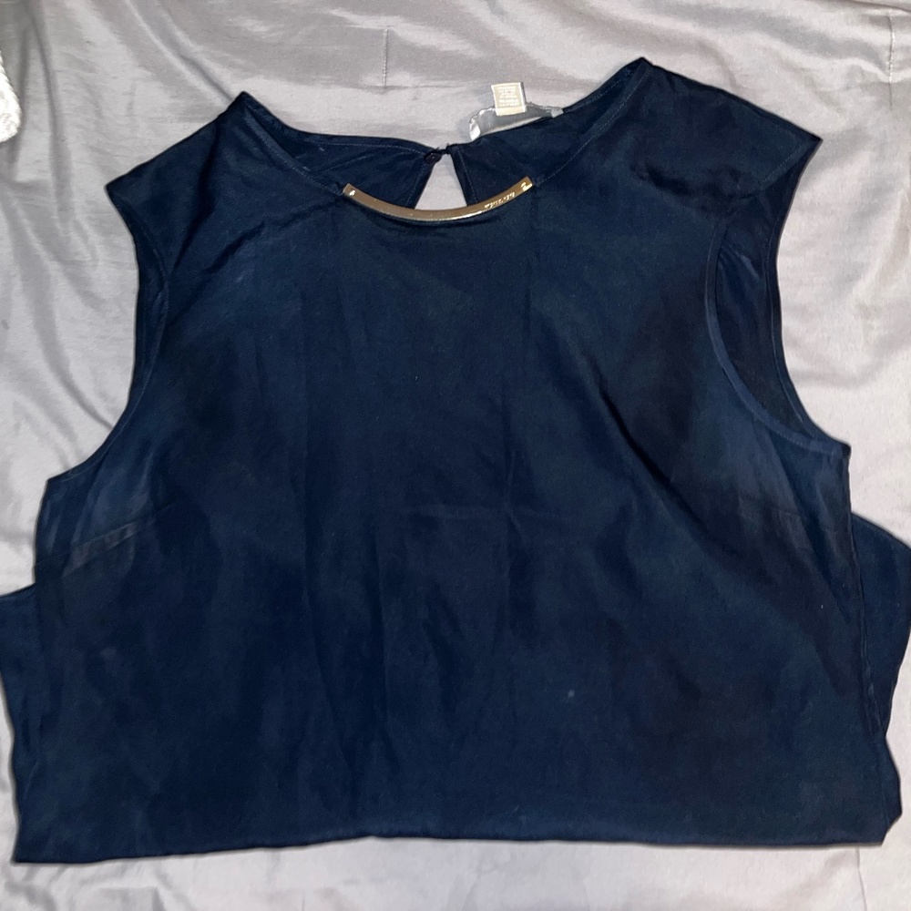 Michael Kors Navy Blue Blouse
